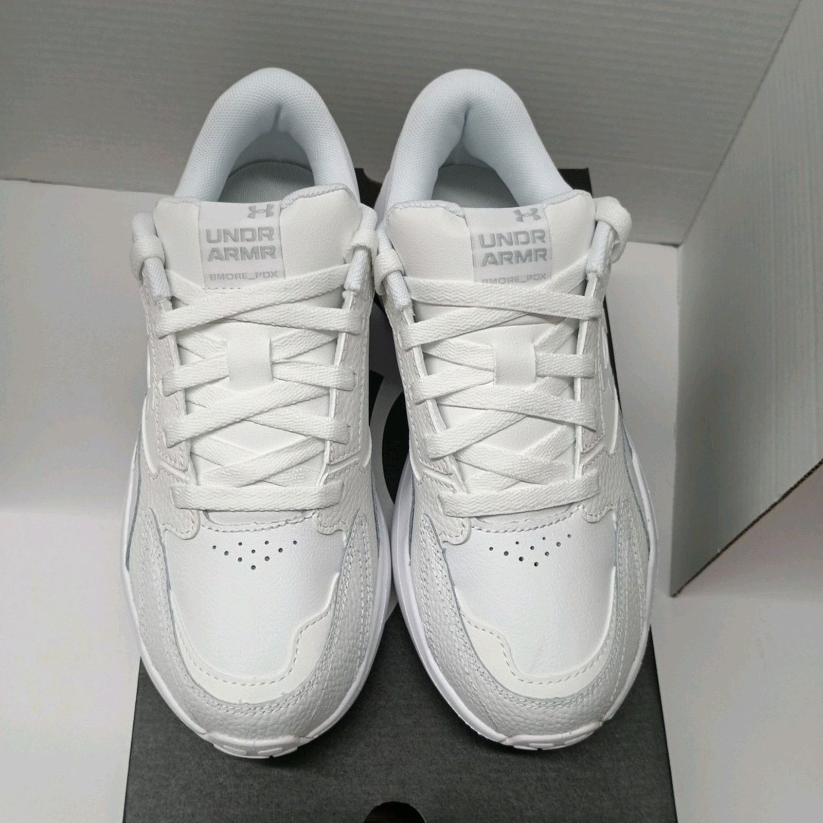 Under Armour Under Armour UA Edge Leather Women's Size 9 White Leather Size US 9 / IT 39 - 3 Thumbnail