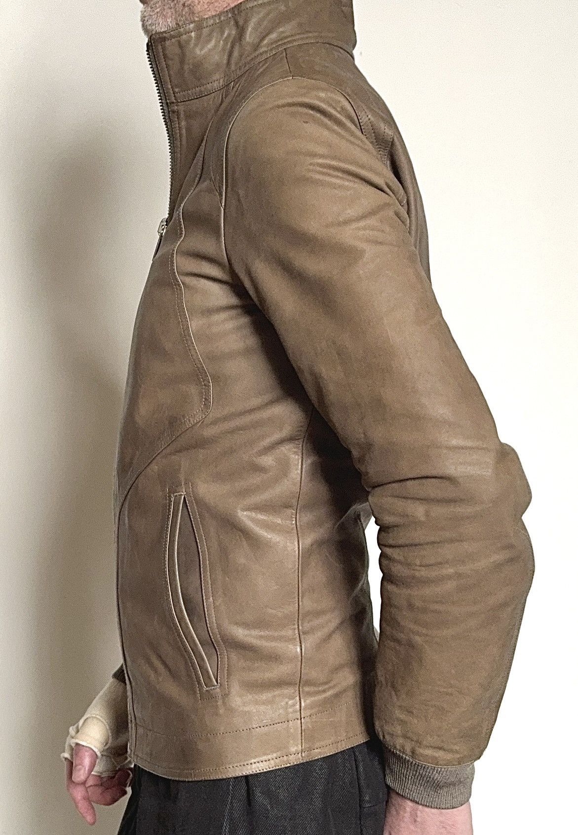 Rick Owens Rick Owen’s dark dust bike leather jacket Size US M / EU 48-50 / 2 - 8 Thumbnail