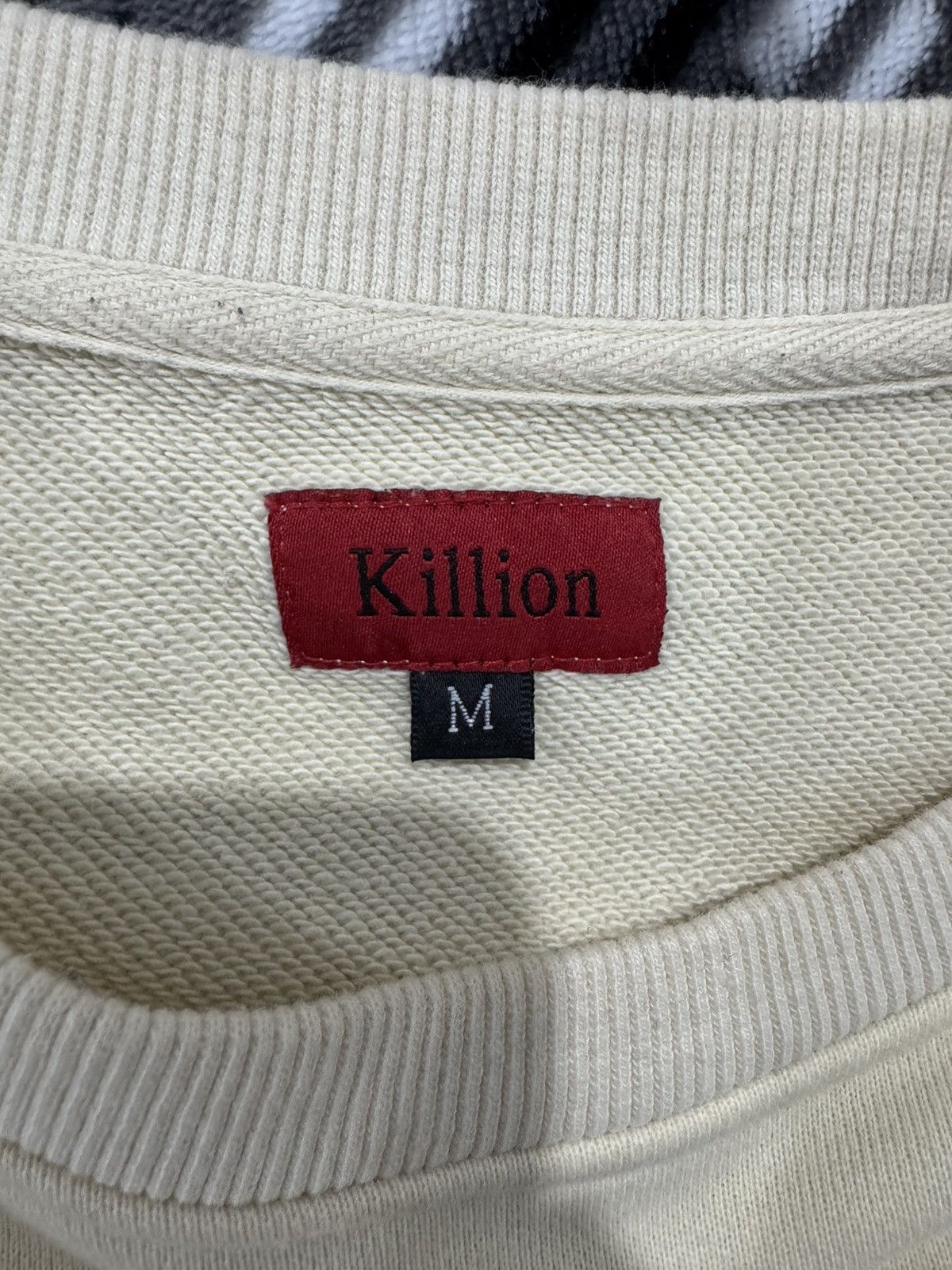 Killion Killion Cream Crewneck Sweatshirt Men's Medium M Cotton Size US M / EU 48-50 / 2 - 3 Thumbnail