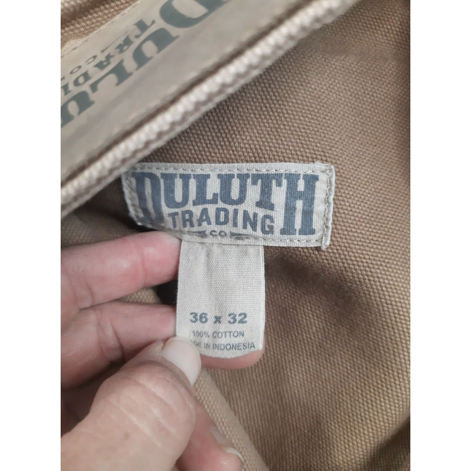 Duluth Trading Company Duluth Trading Co. Jeans Men's Work Jeans 36 x 30 Khaki Black Canvas Pants Multicolor Denim Cotton Regular Straight Canvas Pants Mens Jeans Size US 36 / EU 52 - 7 Thumbnail