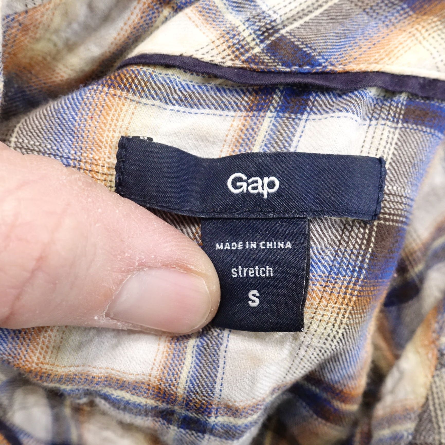 Gap GAP LONG SLEEVE PLAID BUTTON DOWN SHIRT WOMENS SIZE STRETCH S SMALL Size S / US 4 / IT 40 - 5 Thumbnail