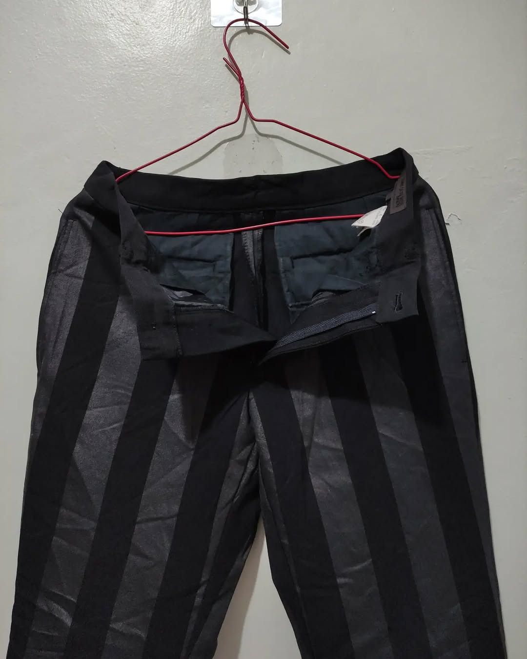 Japanese Brand Japanese Comme Ça Du mode Vkei Black Striped Slack Pants Size US 30 / EU 46 - 7 Thumbnail