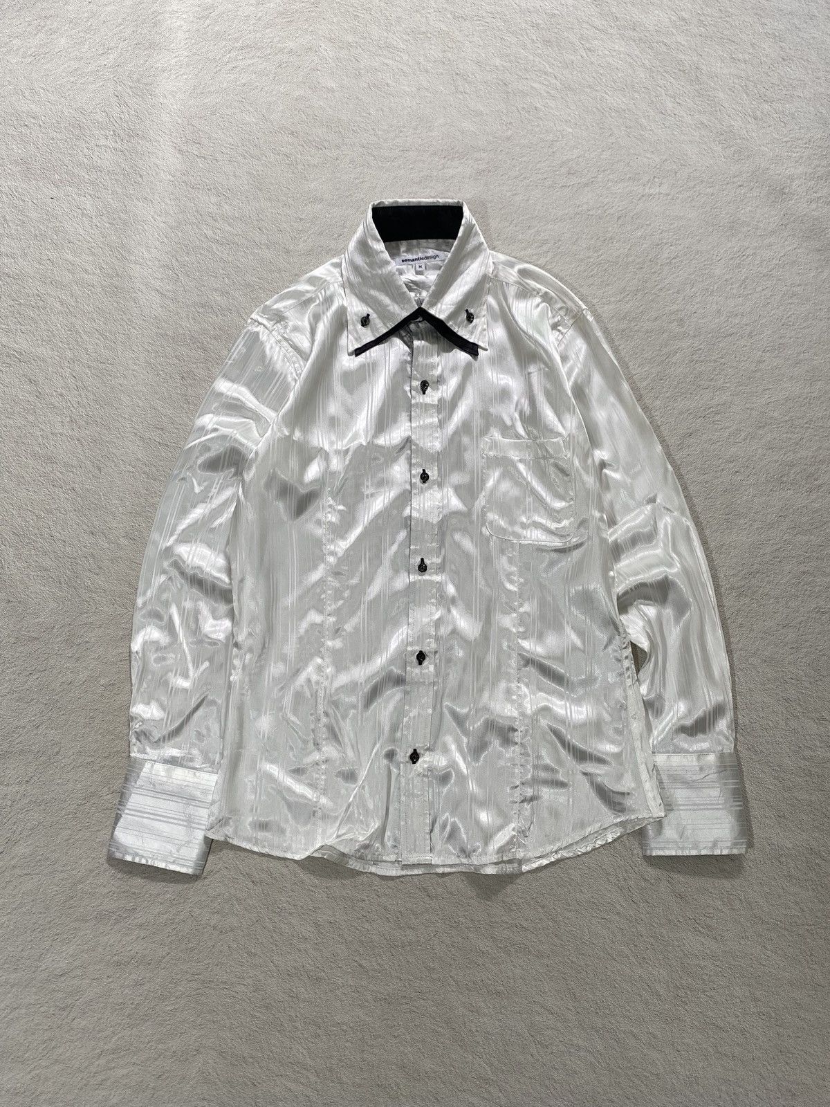 If Six Was Nine BUNDLE❤️‍🔥 Semantic Design White Striped Shirt Size US M / EU 48-50 / 2 - 3 Thumbnail