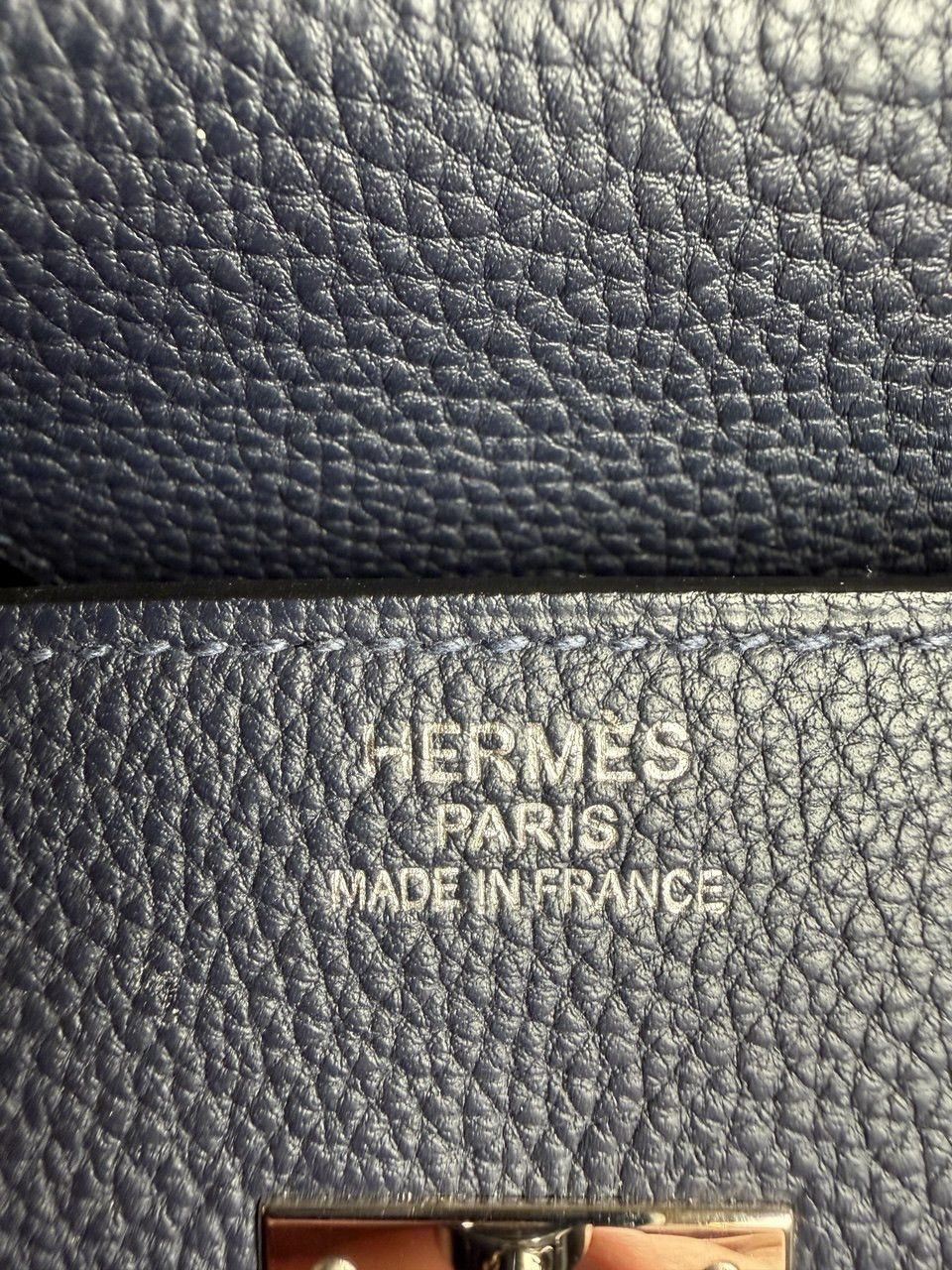 Hermes Hermès Birkin 35 Bleu Nuit Togo Palladium Hardware Size ONE SIZE - 13 Thumbnail
