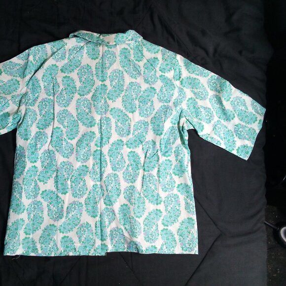 Other Vintage Laura Mae Lifepress Floral Button Shirt Short Sleeve Size XXS / US 00 / IT 34 - 5 Thumbnail