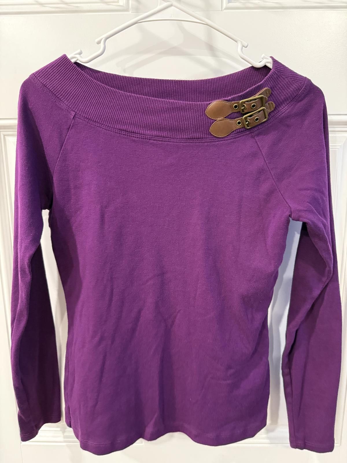 Lauren Ralph Lauren Lauren Ralph Lauren Long Sleeve Purple Top Size Petite M Size M / US 6-8 / IT 42-44 - 1 Thumbnail