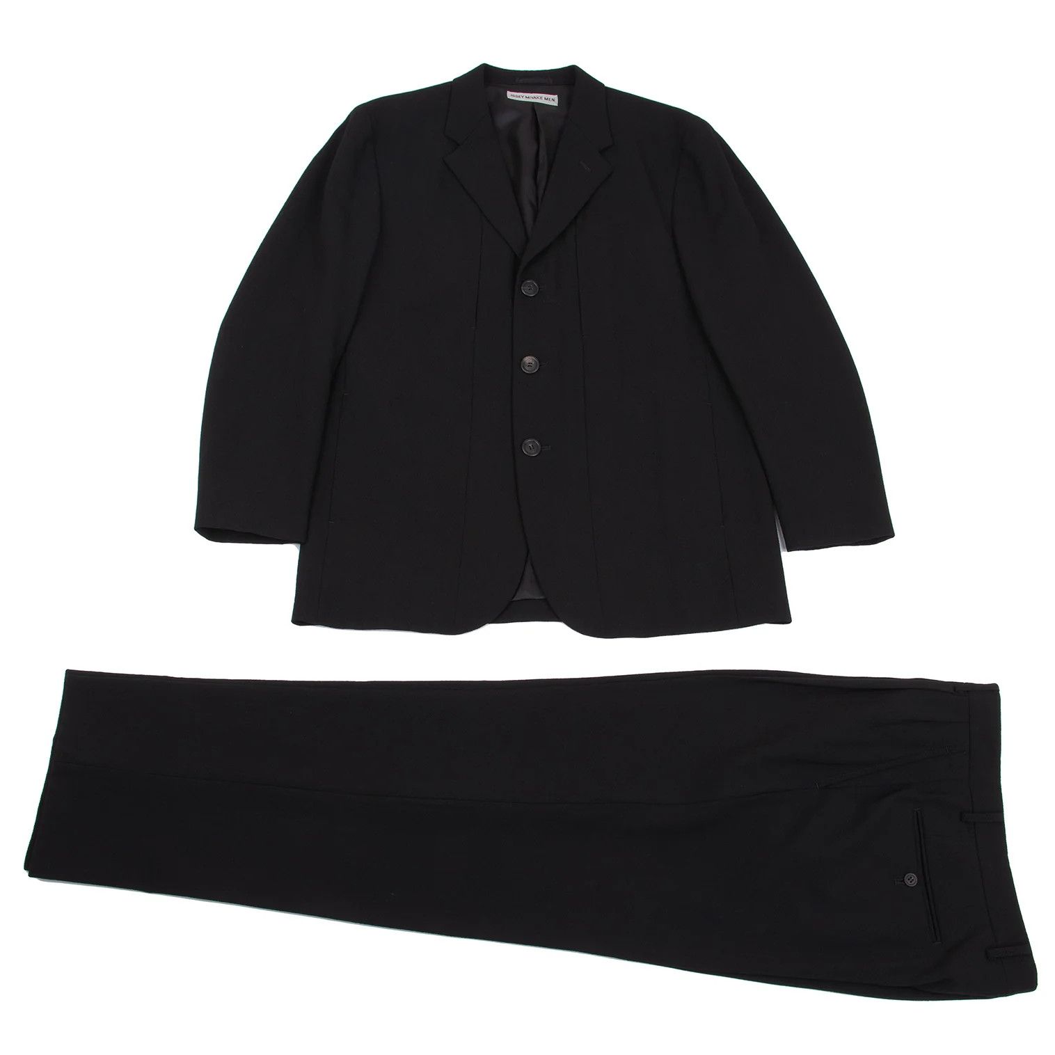 Issey Miyake Wool Pocket Design 3B Jacket in Black Size 3 Size US L / EU 52-54 / 3 - 14 Thumbnail
