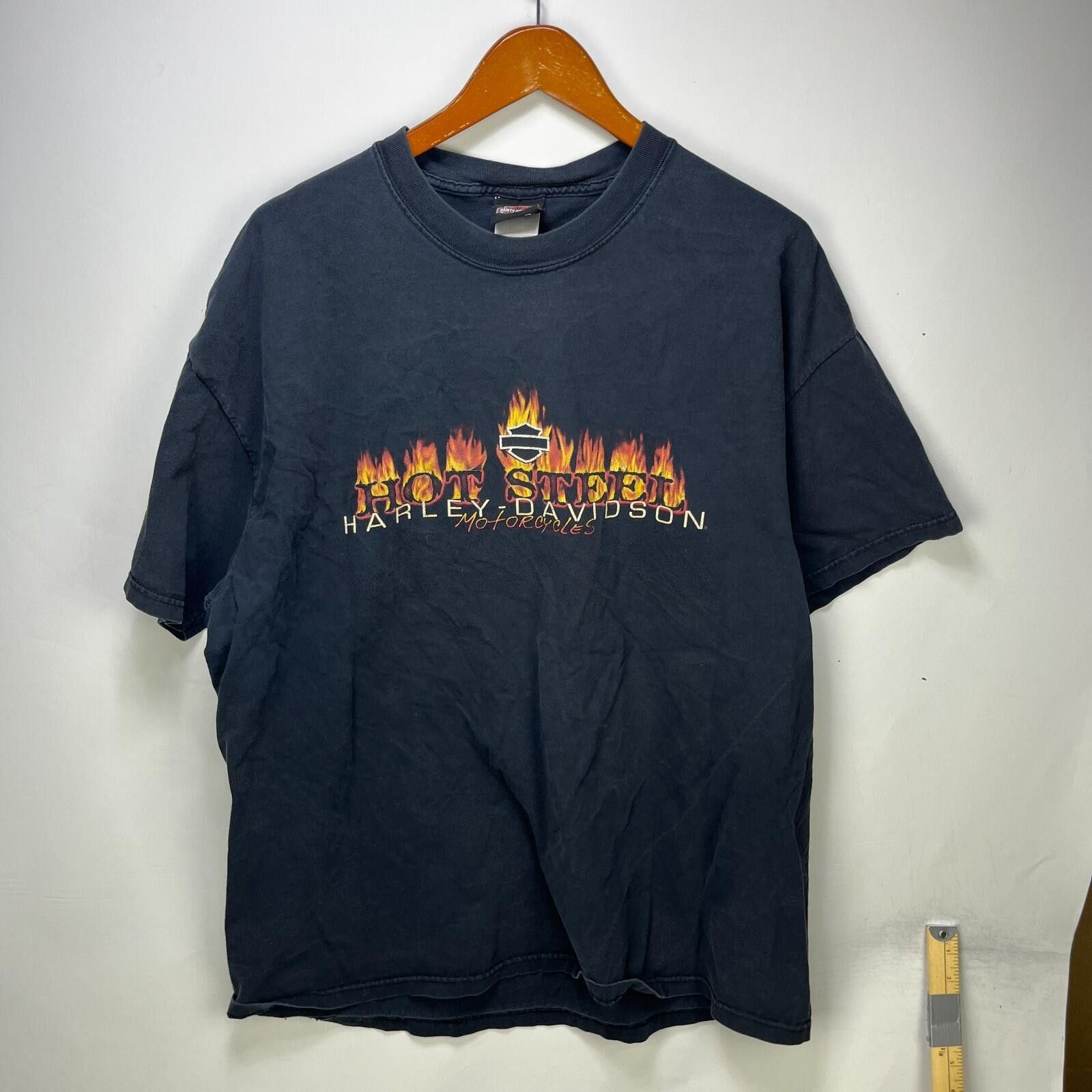 Harley Davidson Vintage Harley Davidson Hot Steel Flames T Shirt IOWA 2XL Size US XXL / EU 58 / 5 - 1 Thumbnail