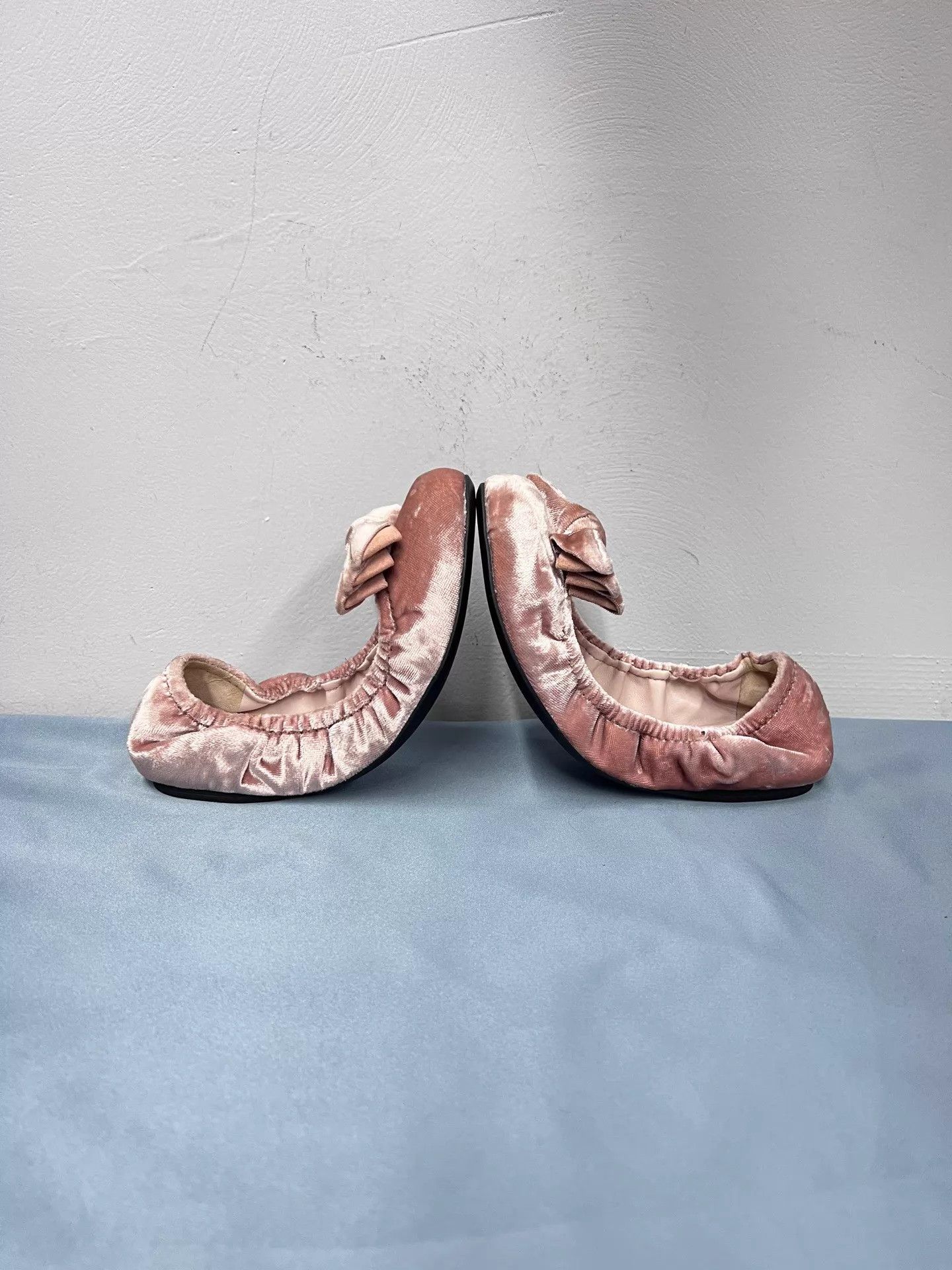 Miu Miu MiuMiu Velvet Bow Ballet Flats EU36.5 New BF5001 Size US 6 / IT 36 - 5 Thumbnail
