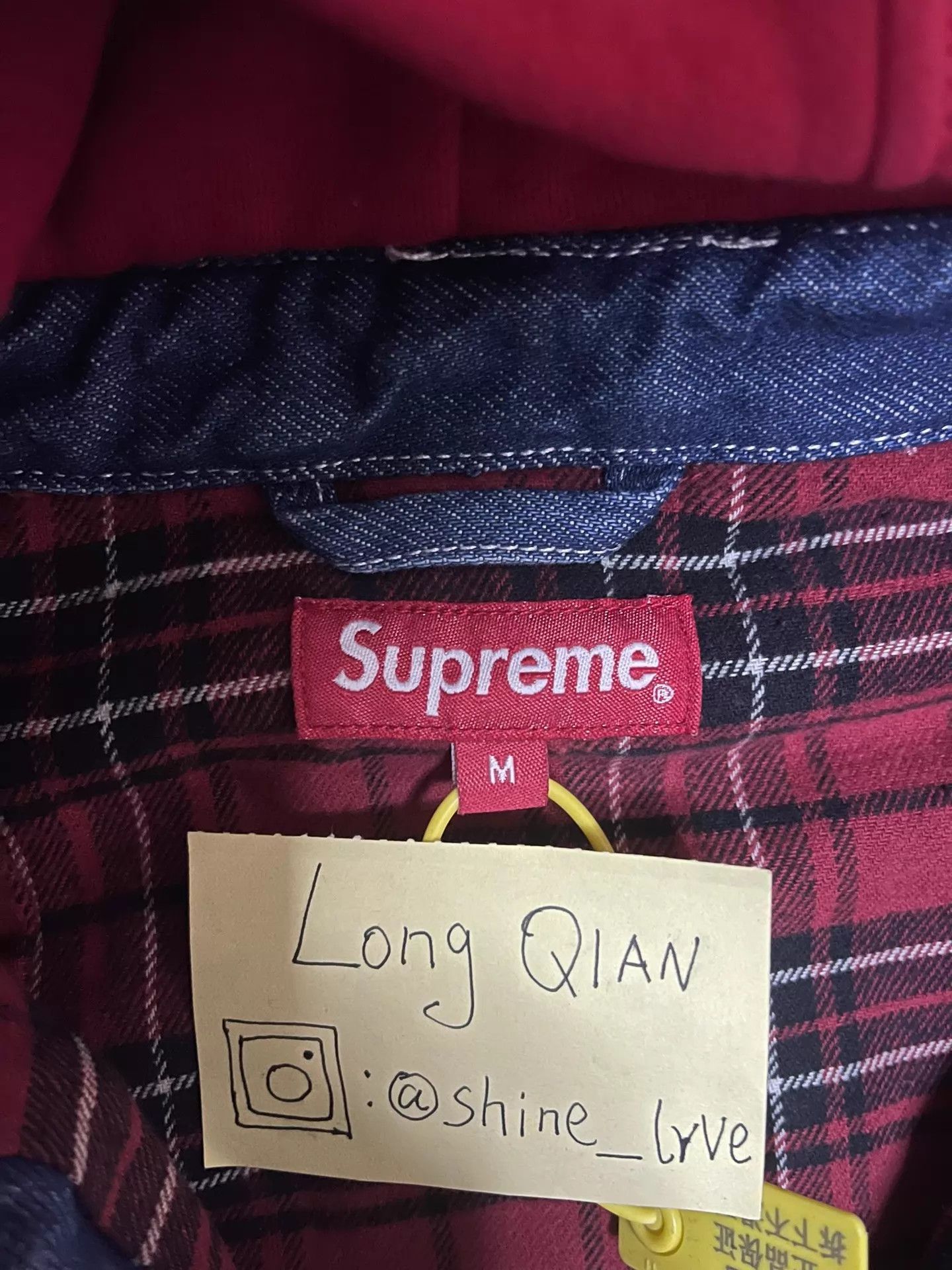 Superdry Supreme Red Riding Hood Denim Hooded Chore Coat M New Size M / US 6-8 / IT 42-44 - 4 Thumbnail