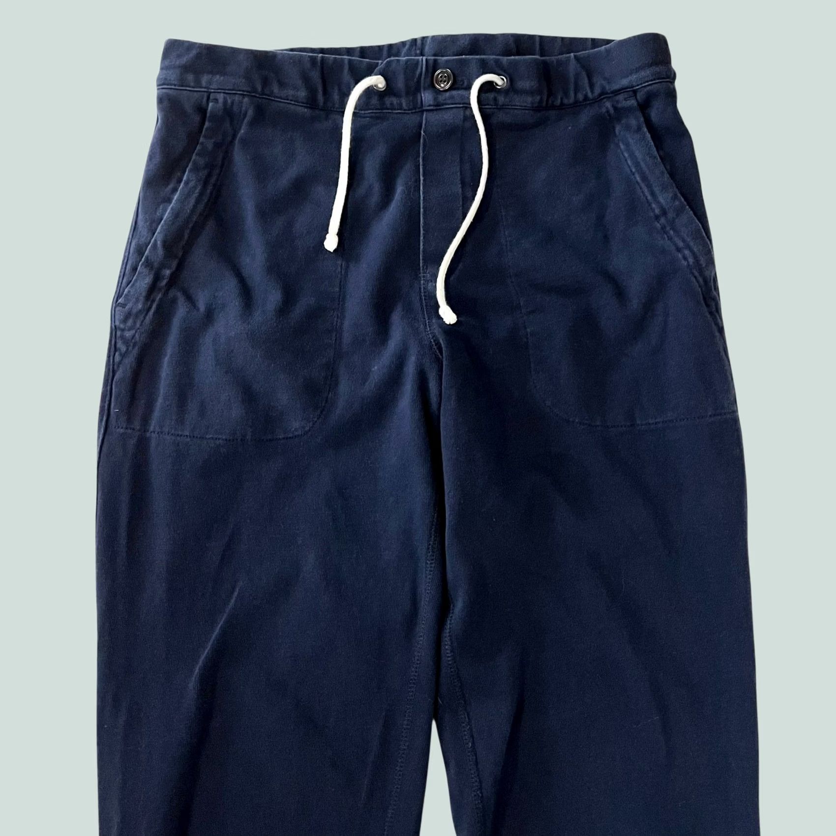 J.Crew J.Crew Jogger Pants Navy Blue Mens Drawstring Lounge Casual Knit Goods Sz S Regular Inseam 27 in Size US 29 - 1 Thumbnail