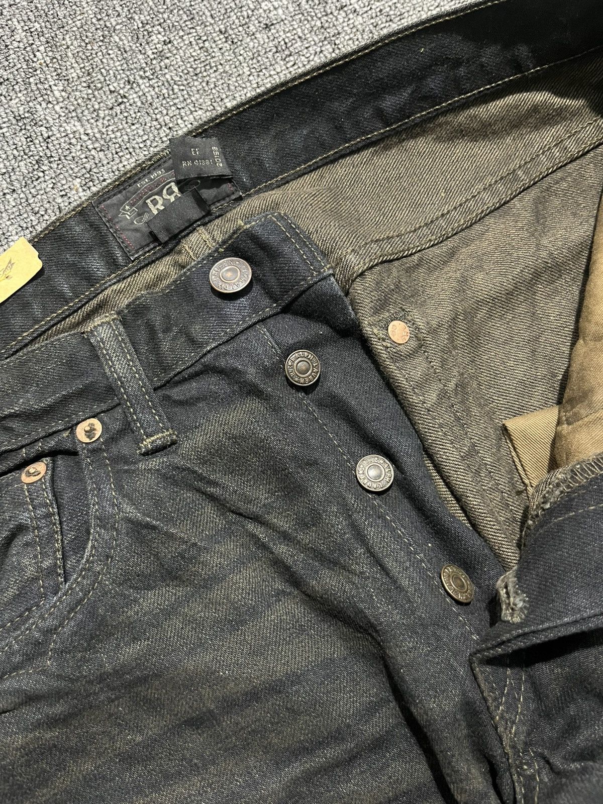 RRL Ralph Lauren Double RRL Denim Straight Selvedge Tombstone Size US 32 / EU 48 - 15 Thumbnail