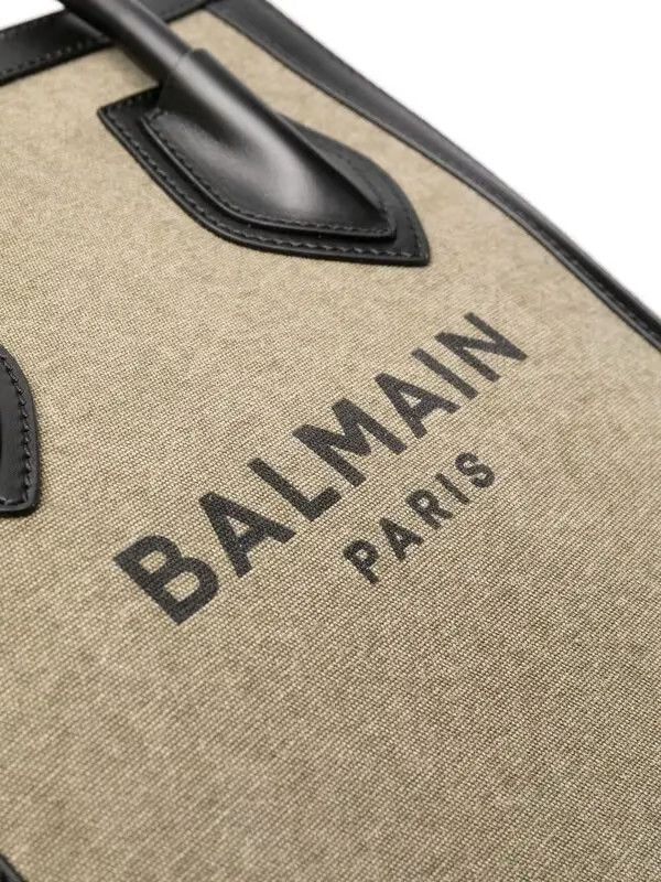 Balmain o1s1wg111225 Size:OS/B-Army 26 Tote Bag in Green Size ONE SIZE - 3 Thumbnail