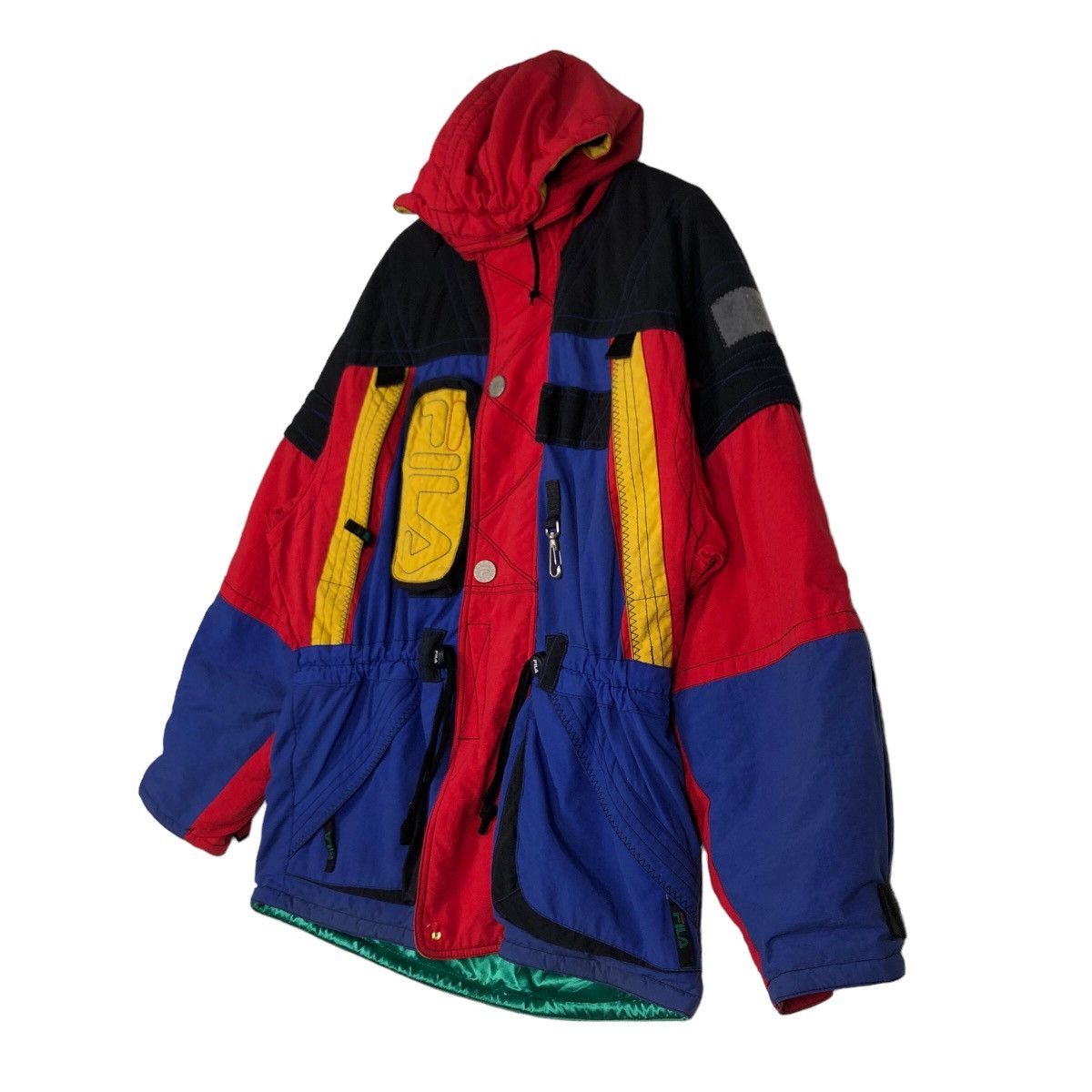 Japanese Brand 🔥Vintage Ski Jacket Colour Block Biella Italia Sport Fila Size US L / EU 52-54 / 3 - 2 Thumbnail