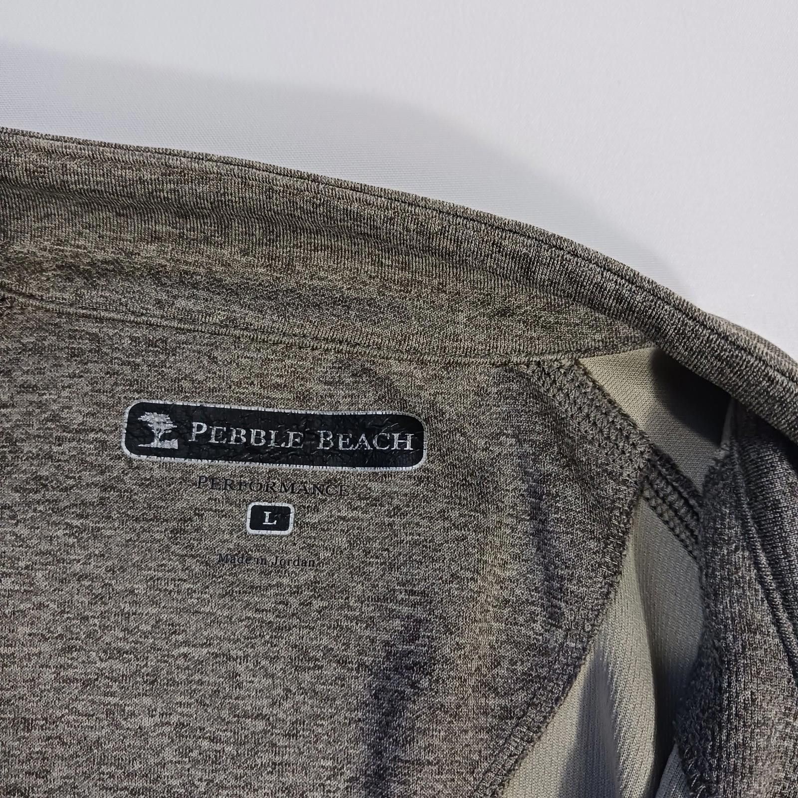 Lone Cypress By Pebble Beach Pebble Beach Men's Green 1/4 Zip Golf Sweatshirt Size Large Size US L / EU 52-54 / 3 - 3 Thumbnail