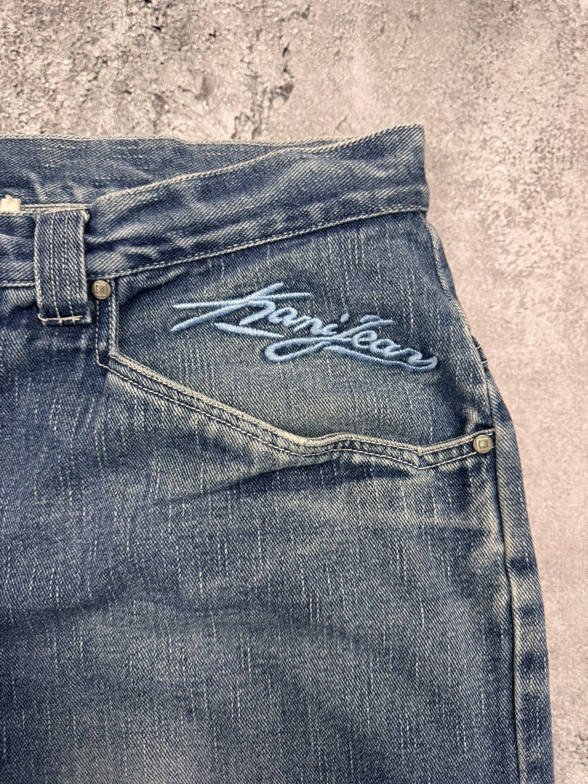 Karl Kani Karl Kani Texas Vintage Men’s Jeans Grey Cotton Size 36 Size US 36 / EU 52 - 9 Thumbnail