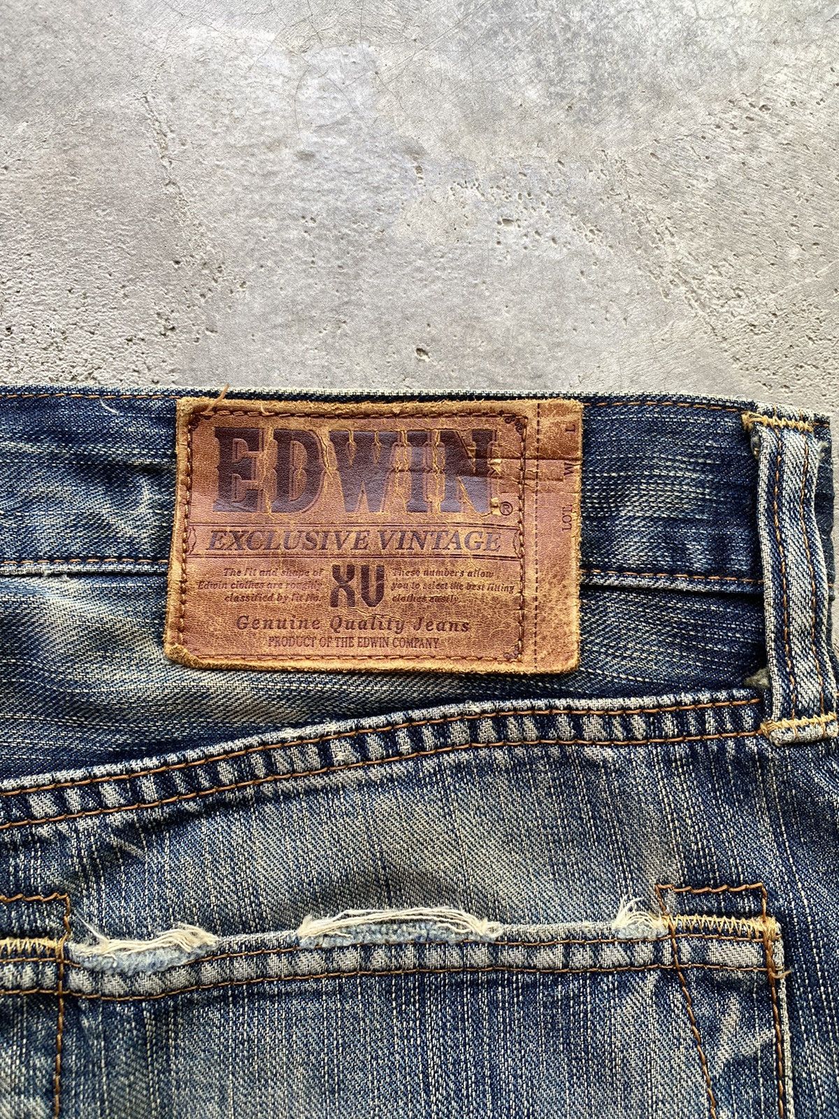 Edwin × If Six Was Nine Vintage Edwin Distressed Jeans Size US 34 / EU 50 - 11 Thumbnail