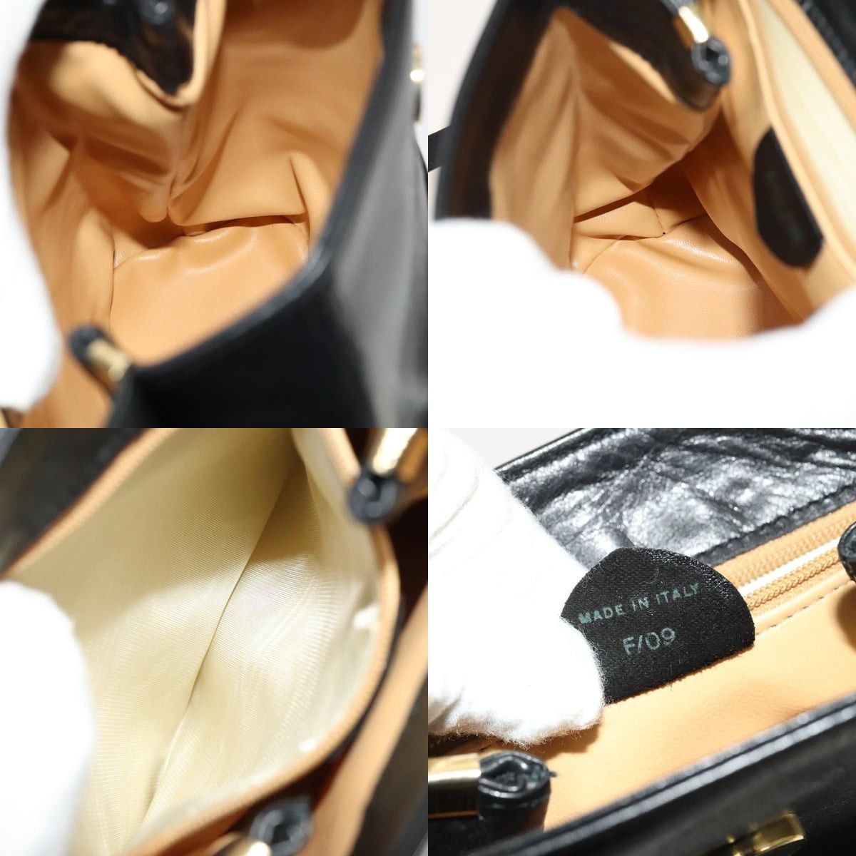 Celine CELINE Shoulder Bag Leather Black Gold Size ONE SIZE - 12 Thumbnail
