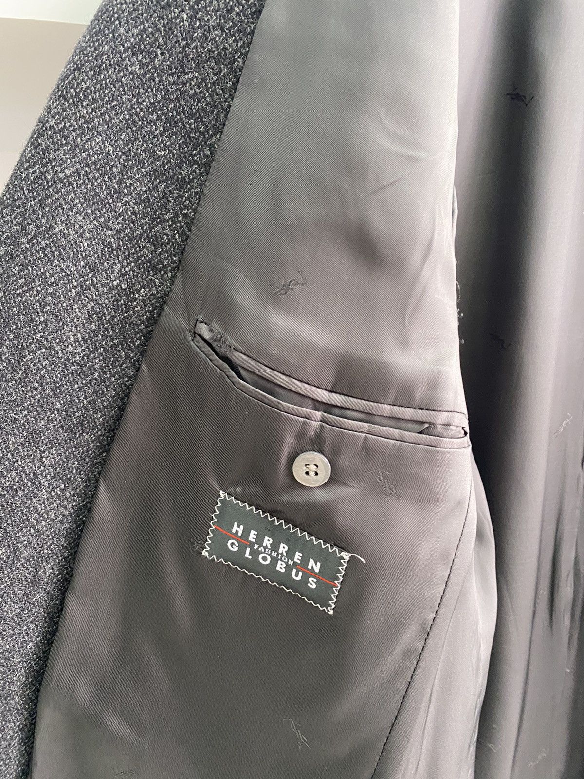 Designer × Vintage × Yves Saint Laurent Vintage YSL Yves Saint Laurent Men's Wool Tweed Suit Jacket Size 40L - 12 Thumbnail