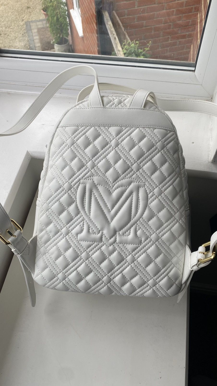Love Moschino Love Moschino Backpack White Size ONE SIZE - 2 Thumbnail