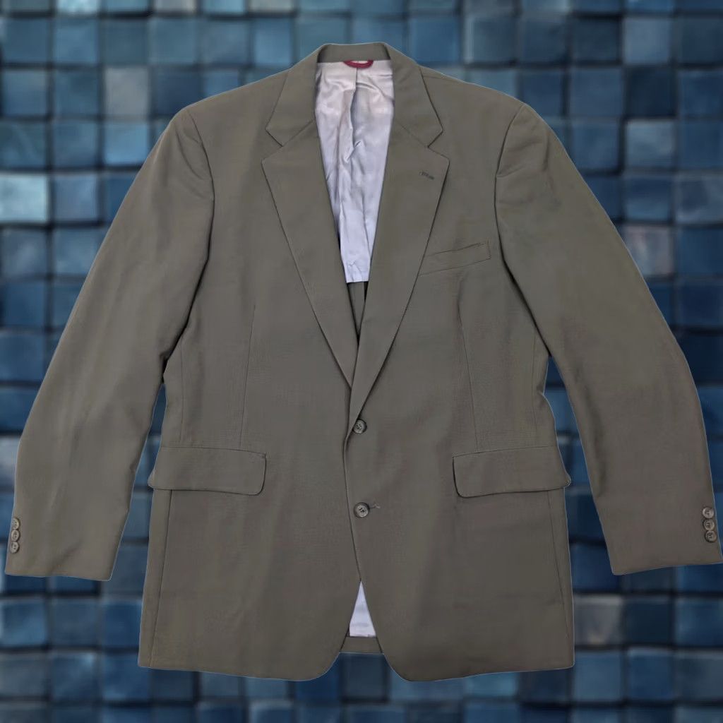 Jos. A. Bank VINTAGE Jos. A. Bank Sport Coat 2-Button Wool Blend Green 44L Men Jacket CPO Notch Lapel, Single-Breasted, Solid Knit, Regular Fit Mens Size US S / EU 44-46 / 1 - 1 Thumbnail