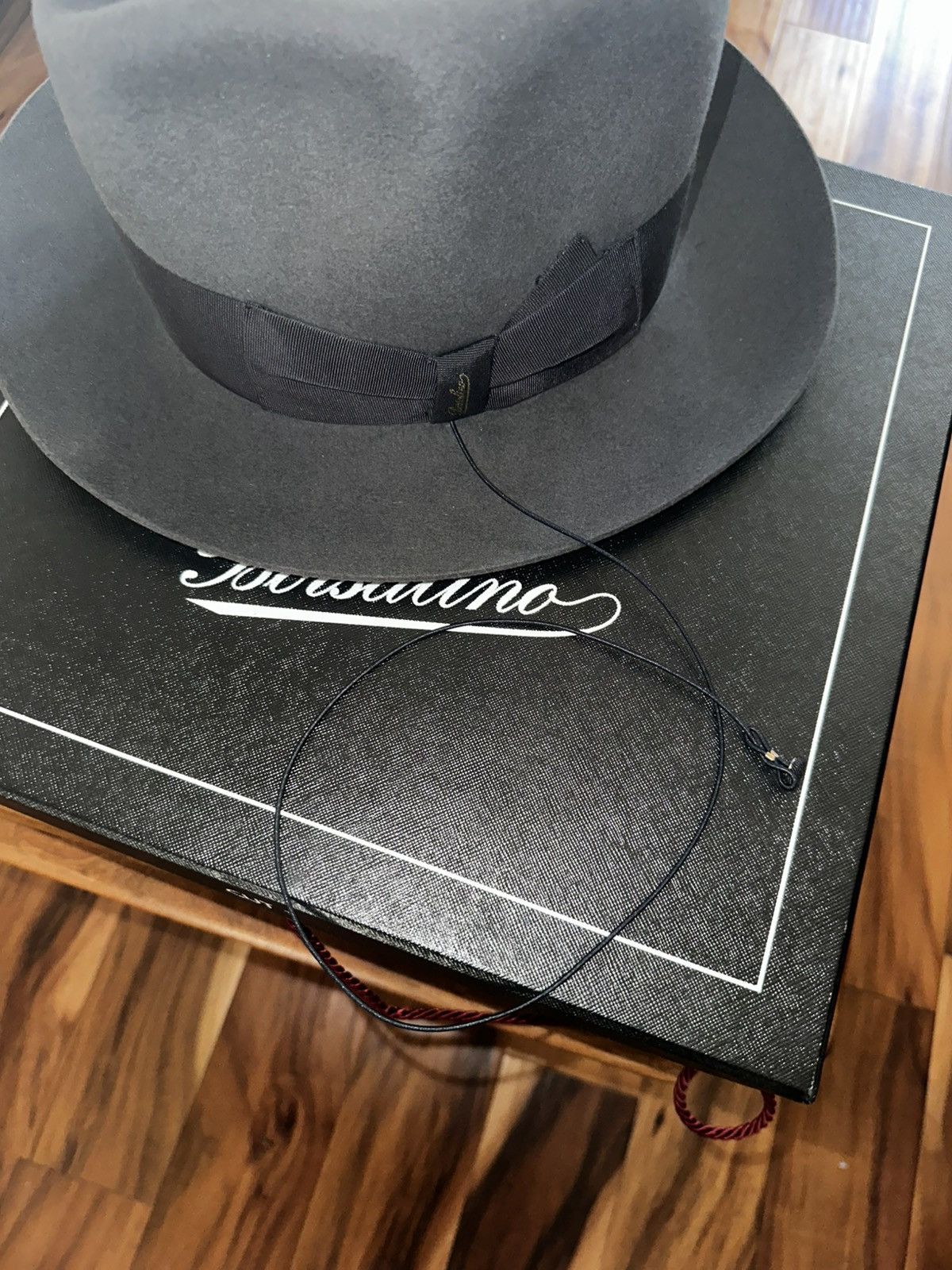 Borsalino Borsalino The Bogart Cut 1 Gray Fur Felt Size 57 (US 7-1/8) Size ONE SIZE - 7 Thumbnail