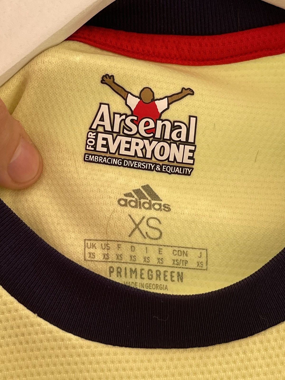 Adidas 2021 Adidas Arsenal soccer jersey Man XS Size US XS / EU 42 / 0 - 7 Thumbnail