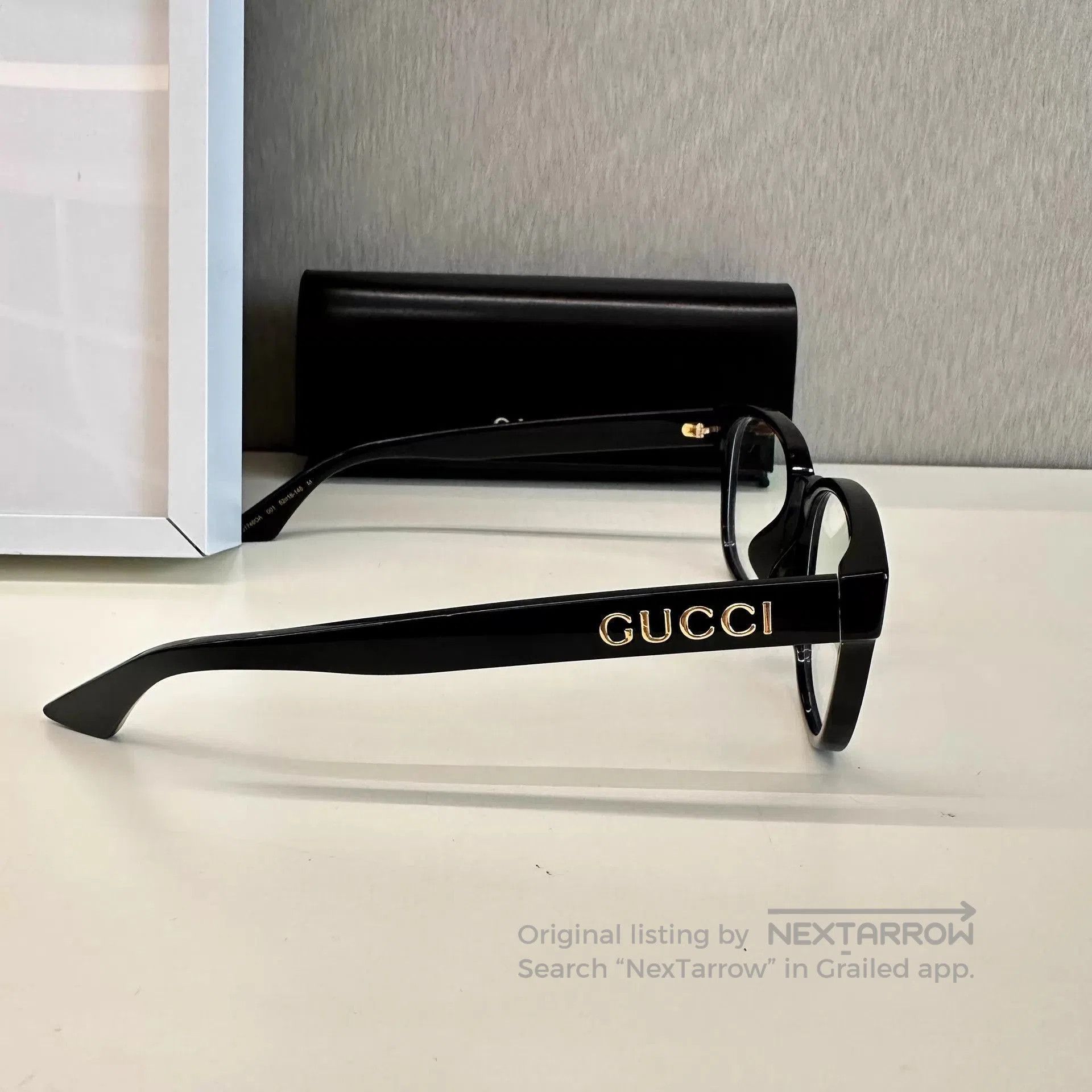 Gucci Black Square Frame Optical Glasses. Size ONE SIZE - 3 Thumbnail