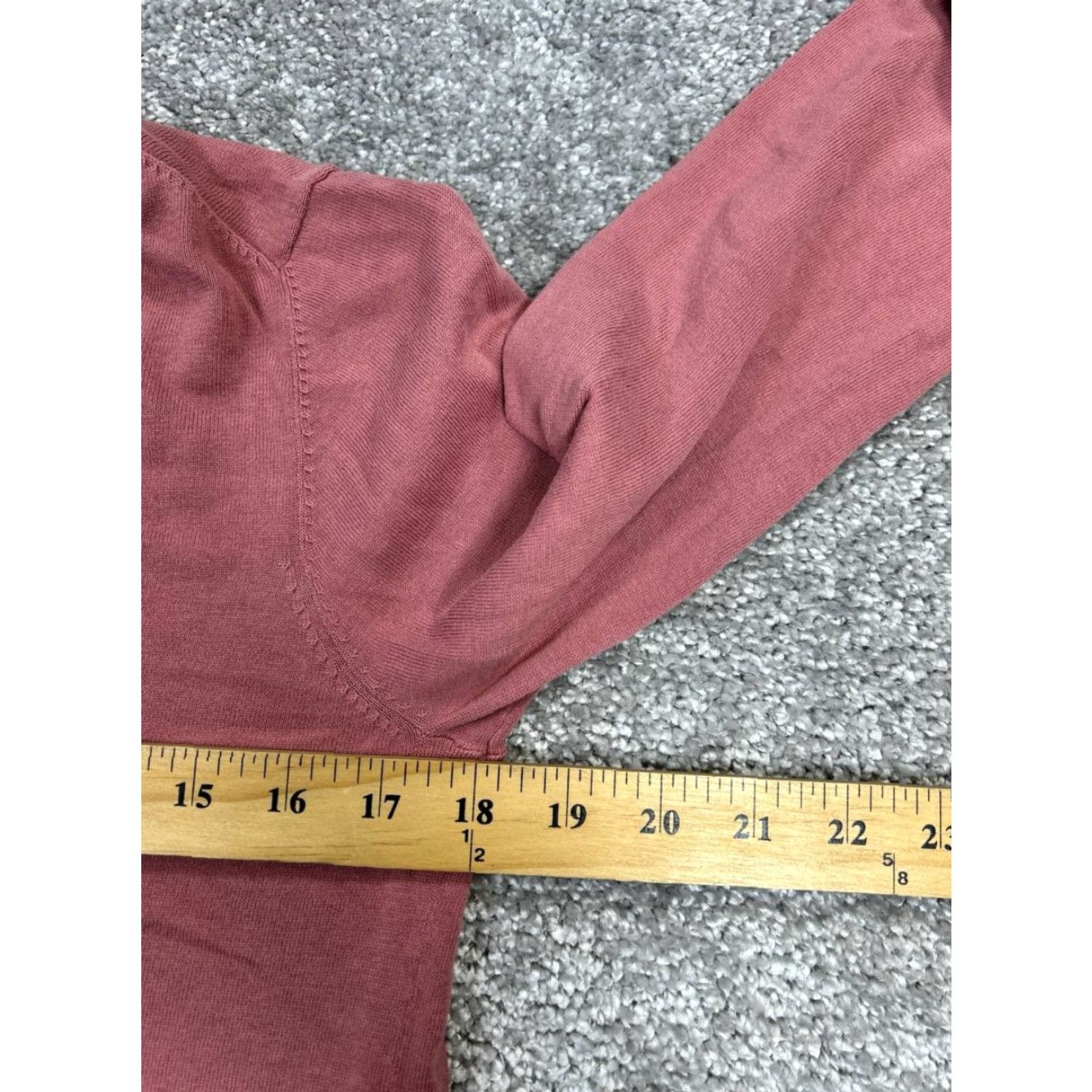 Massimo Dutti Massimo Dutti Sweater Womens Medium Pink Cotton Knit Pullover Size M / US 6-8 / IT 42-44 - 5 Thumbnail