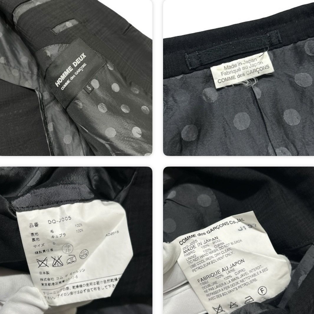 Comme des Garcons 552 Comme Des Garcons Homme Deux suit set up black archive Size 38R - 5 Thumbnail