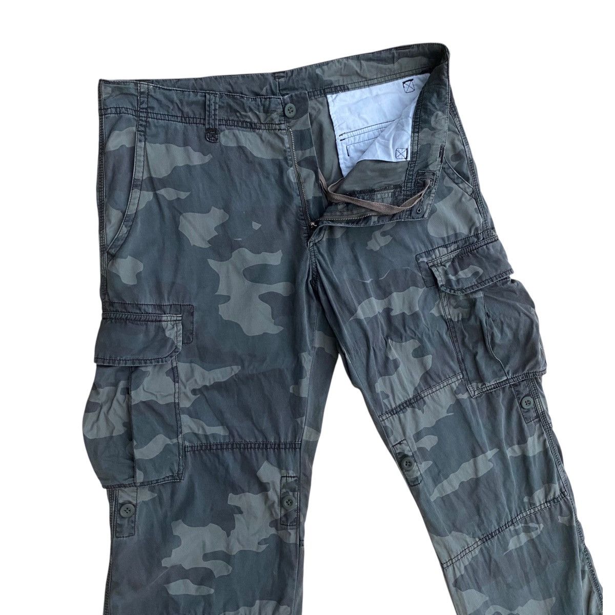 Japanese Brand Camouflage Tactical Military Multipocket Cargo Pants Size US 36 / EU 52 - 6 Thumbnail