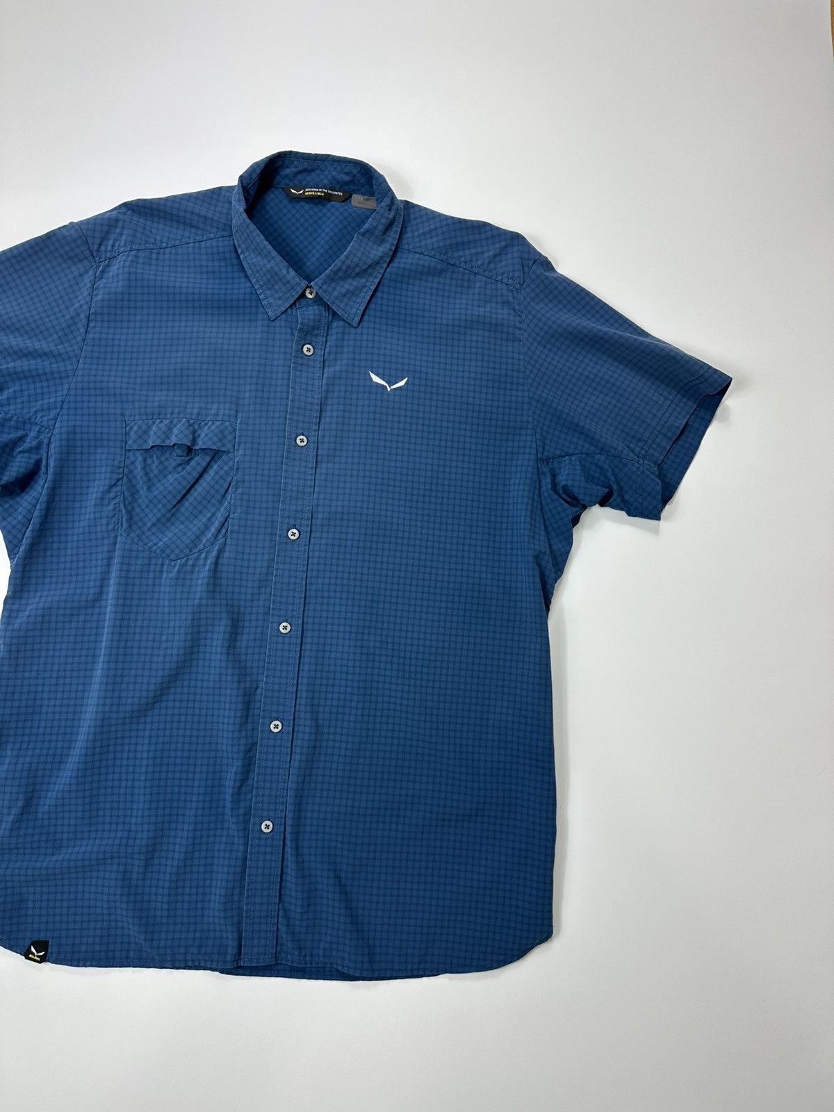 SALEWA Salewa Flannel Shirt Men's Logo Blue Size US M / EU 48-50 / 2 - 4 Thumbnail