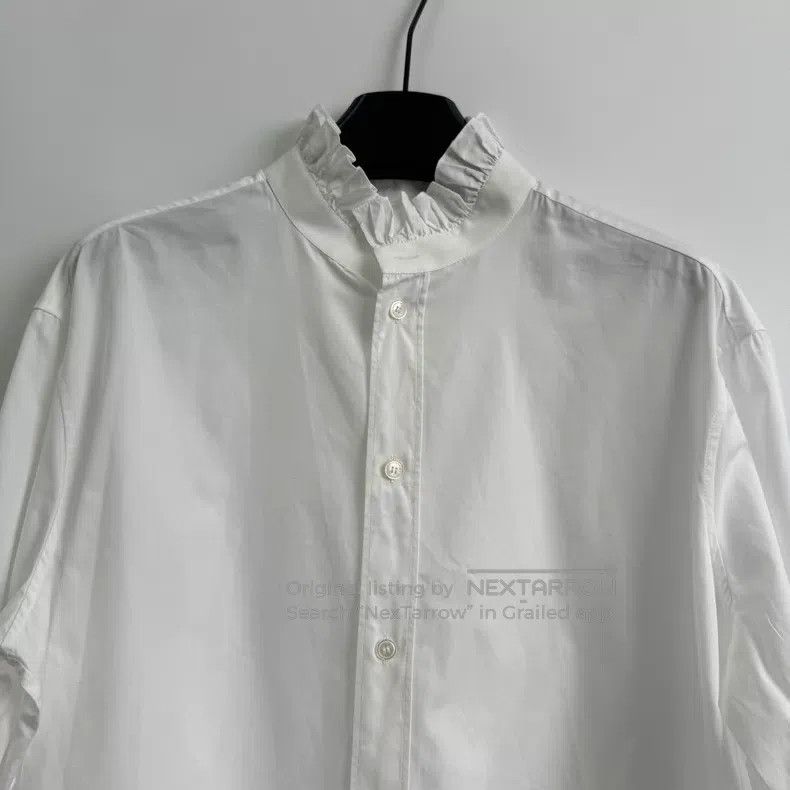 Celine CELINE size 39 French Collar White Poplin Shirt Size US M / EU 48-50 / 2 - 2 Thumbnail