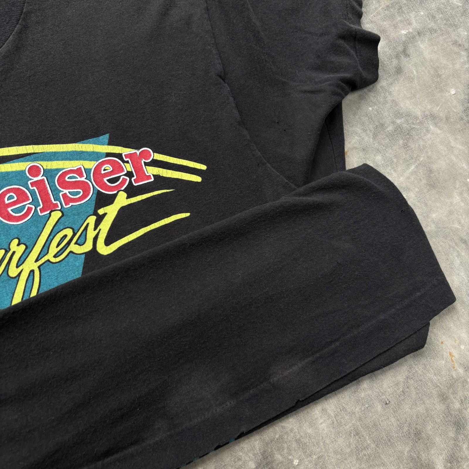 Band Tees Vintage Rare 80s 90s Budweiser Superfest Hip Hop R&B Rap Tee Size US XL / EU 56 / 4 - 8 Thumbnail