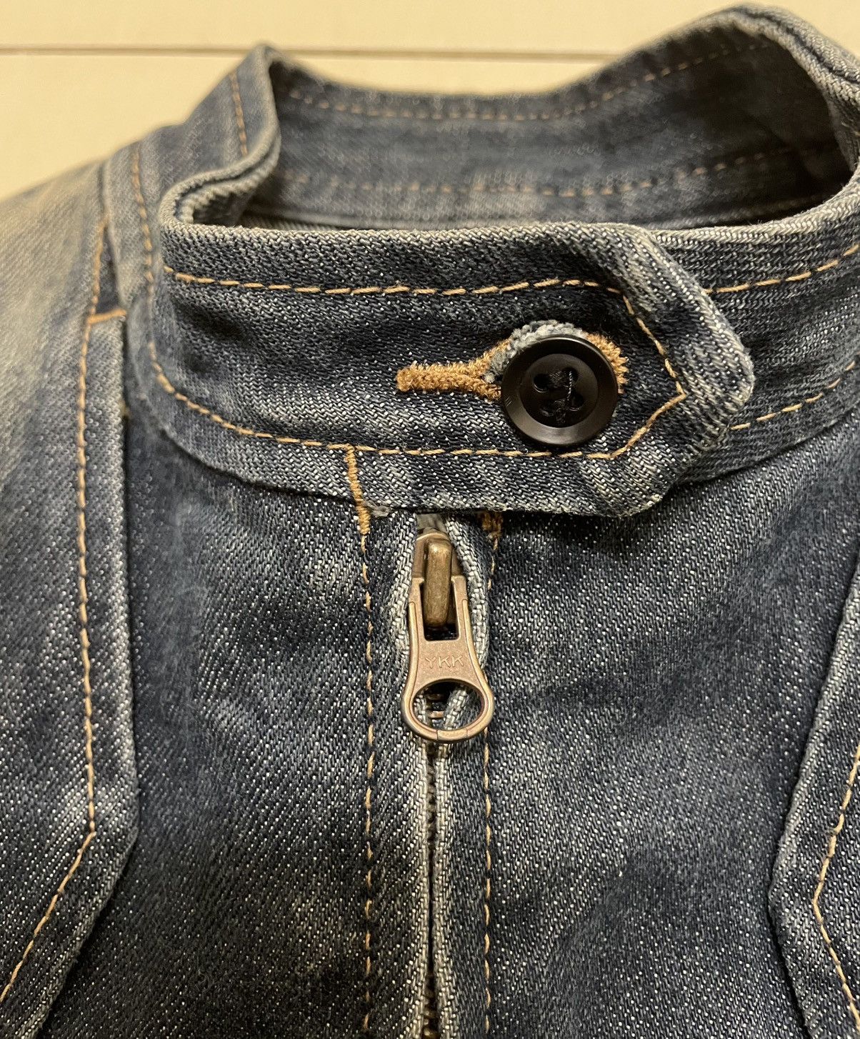 Japanese Brand RNA Inc. Woman Denim Bikers Jacket Size M / US 6-8 / IT 42-44 - 11 Thumbnail