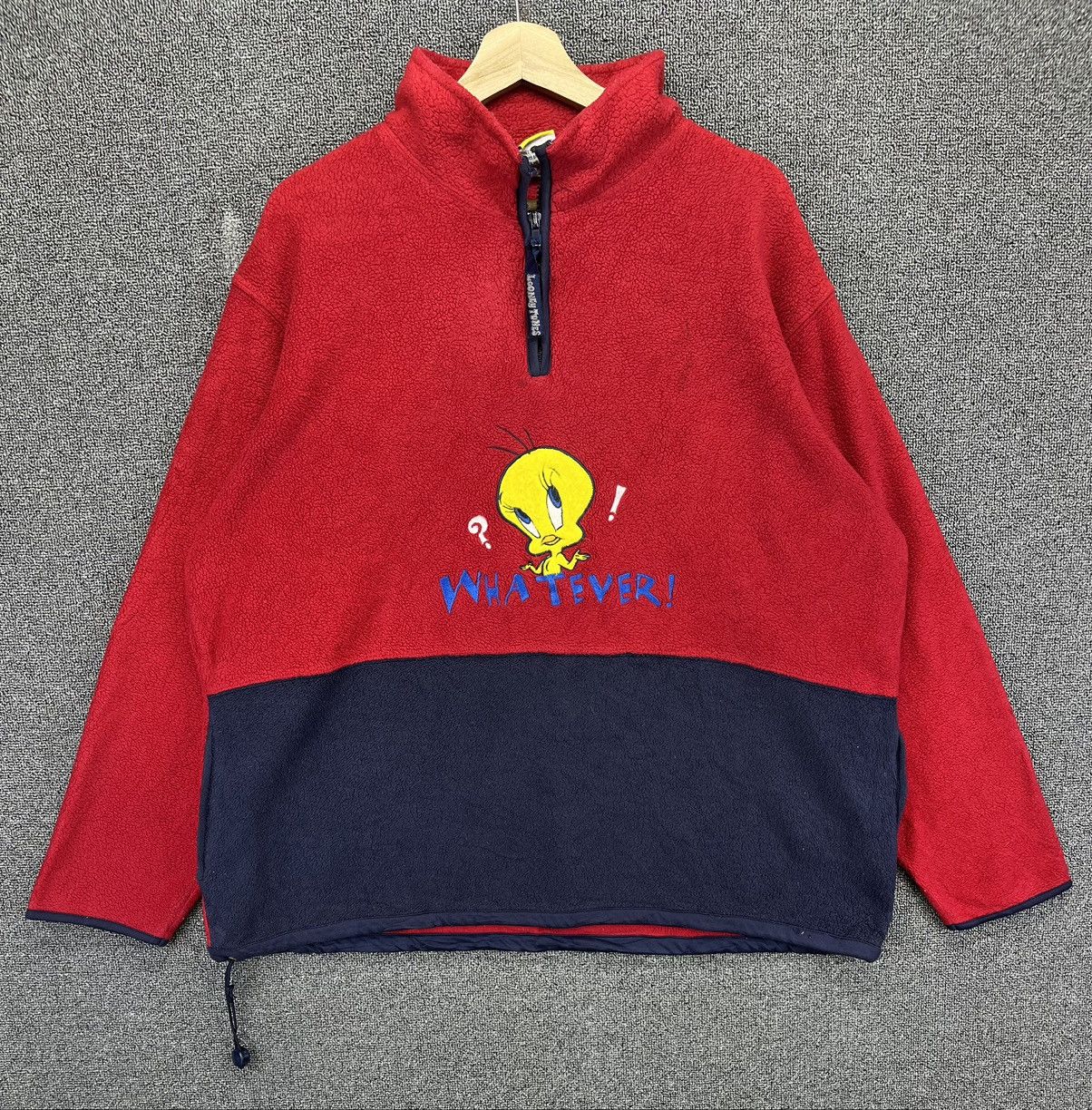 Vintage Vintage Tweety Warner Bros Fleece Hoodie Sweatshirts Size XL / US 12-14 / IT 48-50 - 1 Thumbnail