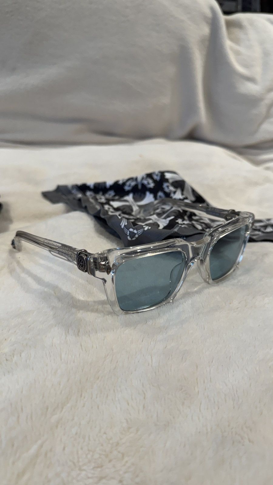 Chrome Hearts Chrome Hearts Blue Tinted Shades + Clear Frames Size ONE SIZE - 1 Thumbnail