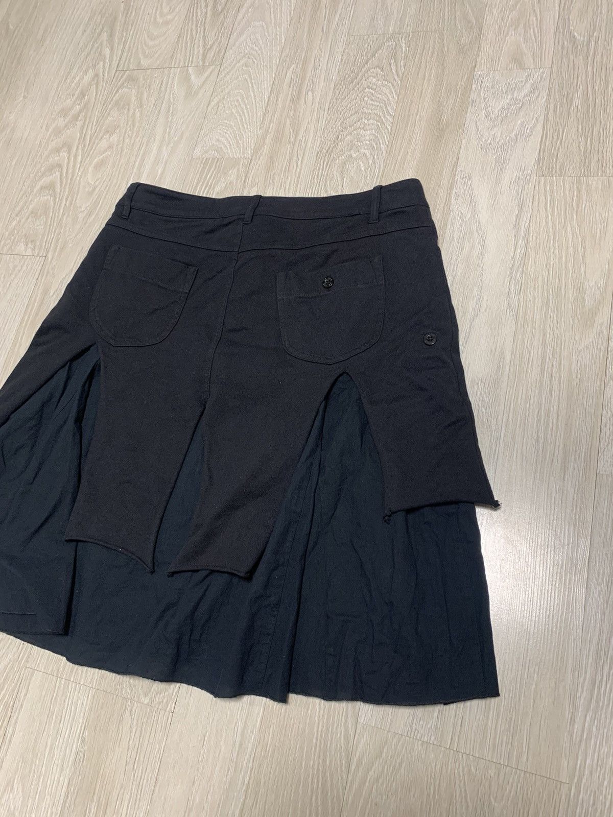 If Six Was Nine × Le Grande Bleu (L.G.B.) Avantgarde asymmetric skirt geisha, vintage, y2k style Size 38" / US 16 / IT 52 - 8 Thumbnail