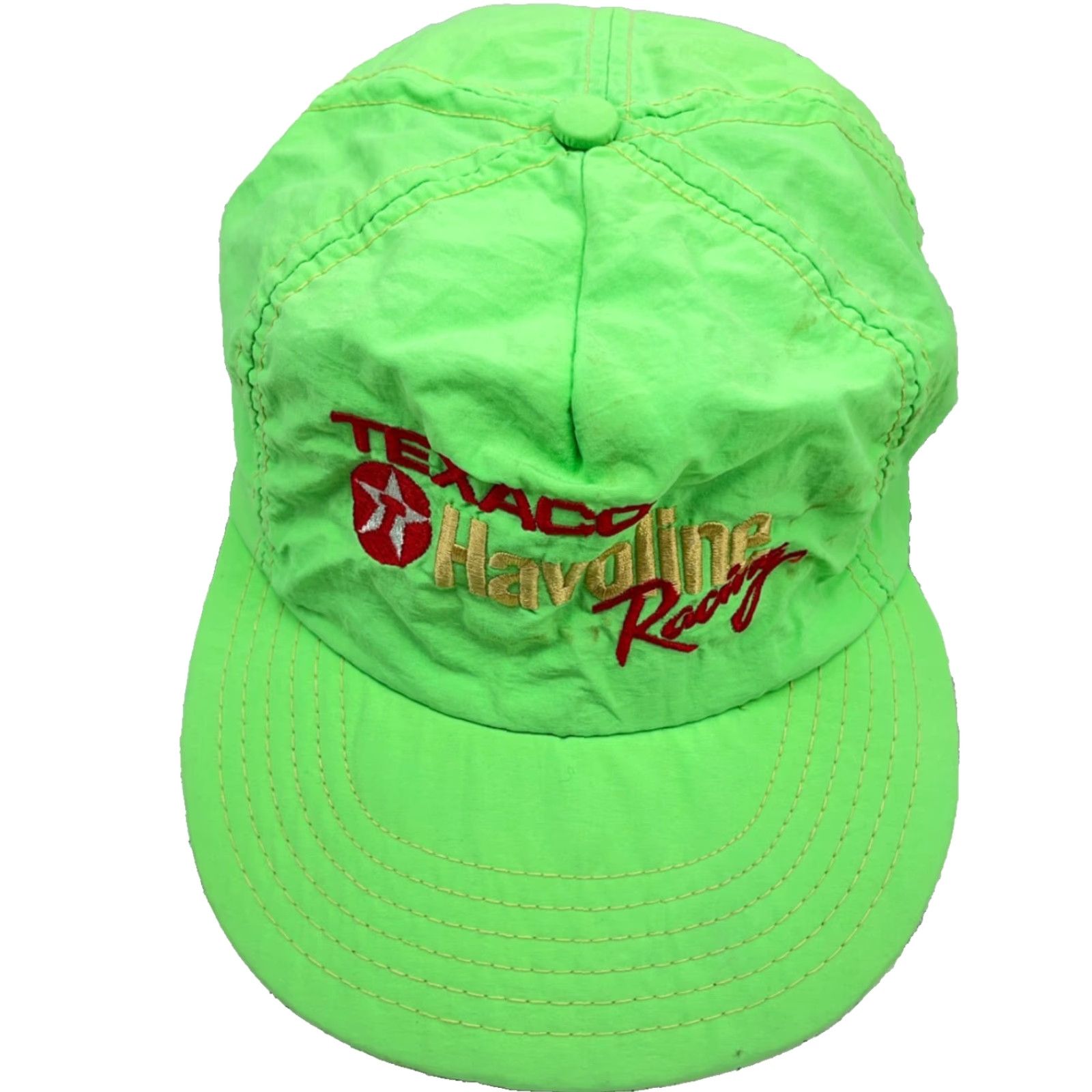 Vintage VINTAGE Texaco Trucker Hat Cap Snap Back Green Havoline Racing USA Nylon 80s Sports Image Men Adjustable Lightweight Outdoor Classic Logo 80s 90s Size ONE SIZE - 3 Thumbnail