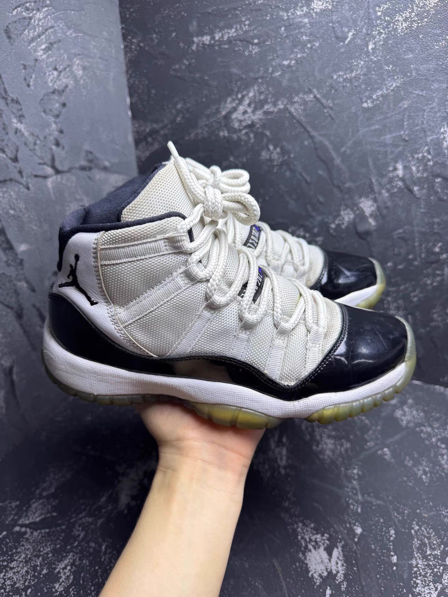 Nike Air Jordan 11 Concord Black White Q10 Size US 7.5 / IT 37.5 - 2 Thumbnail