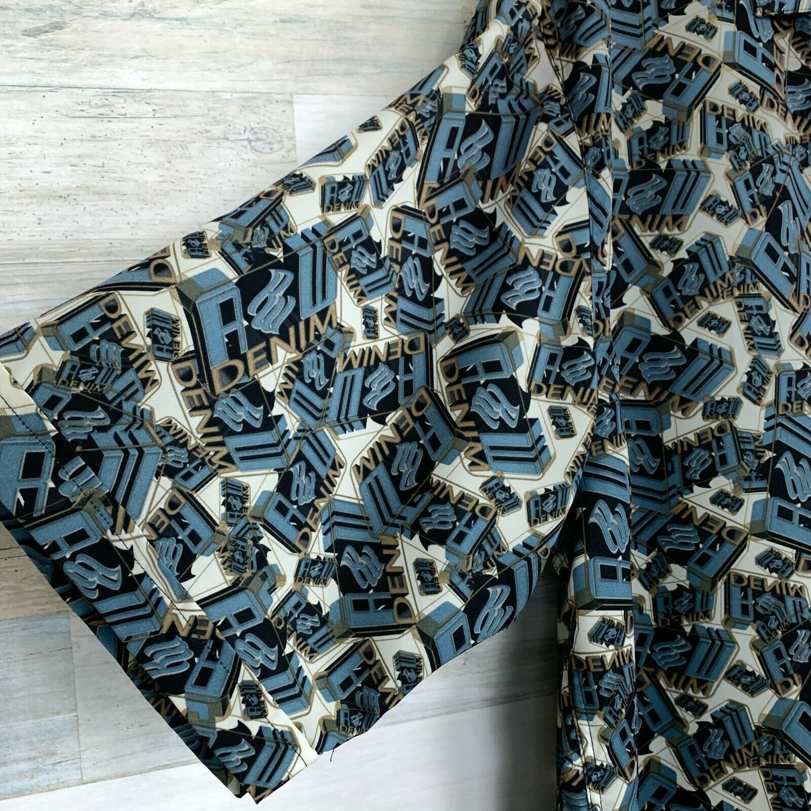 Rocawear Rocawear Denim All Over Print Spell Out Shirt 90s Mens XXL Size US XXL / EU 58 / 5 - 3 Thumbnail