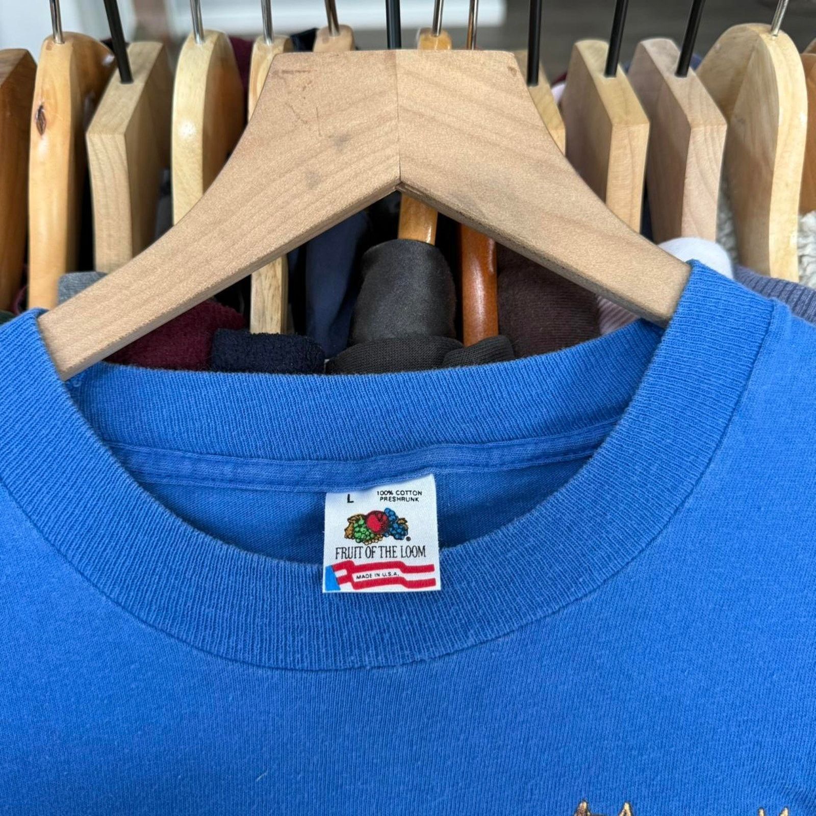 Fruit Of The Loom Vintage 90s Country's Reminisce Hitch Cross Country T-Shirt Size US L / EU 52-54 / 3 - 5 Thumbnail