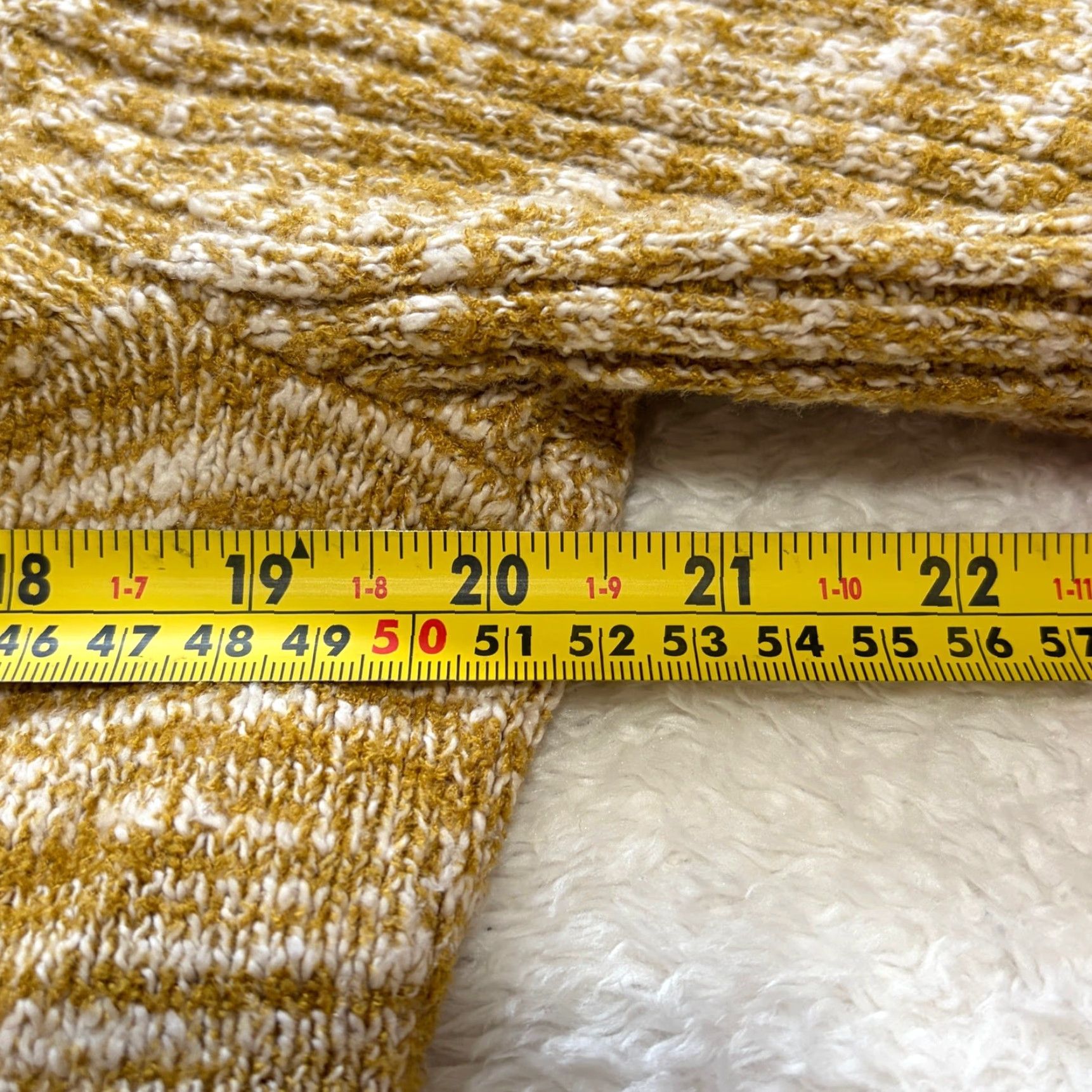 Anthropologie Anthropologie Cardigan Women's M Mustard Marled Open Front Sweater Size M / US 6-8 / IT 42-44 - 5 Thumbnail