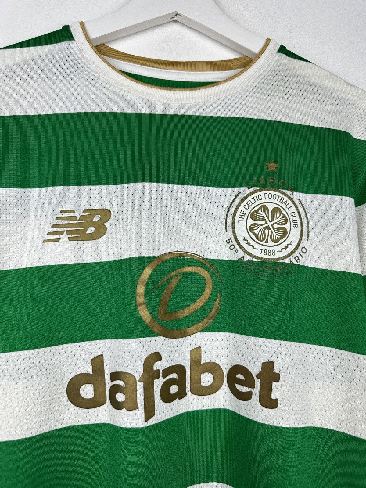 New Balance Celtic 2017 Anniversary Home Soccer Jersey Football Shirt Size US M / EU 48-50 / 2 - 4 Thumbnail