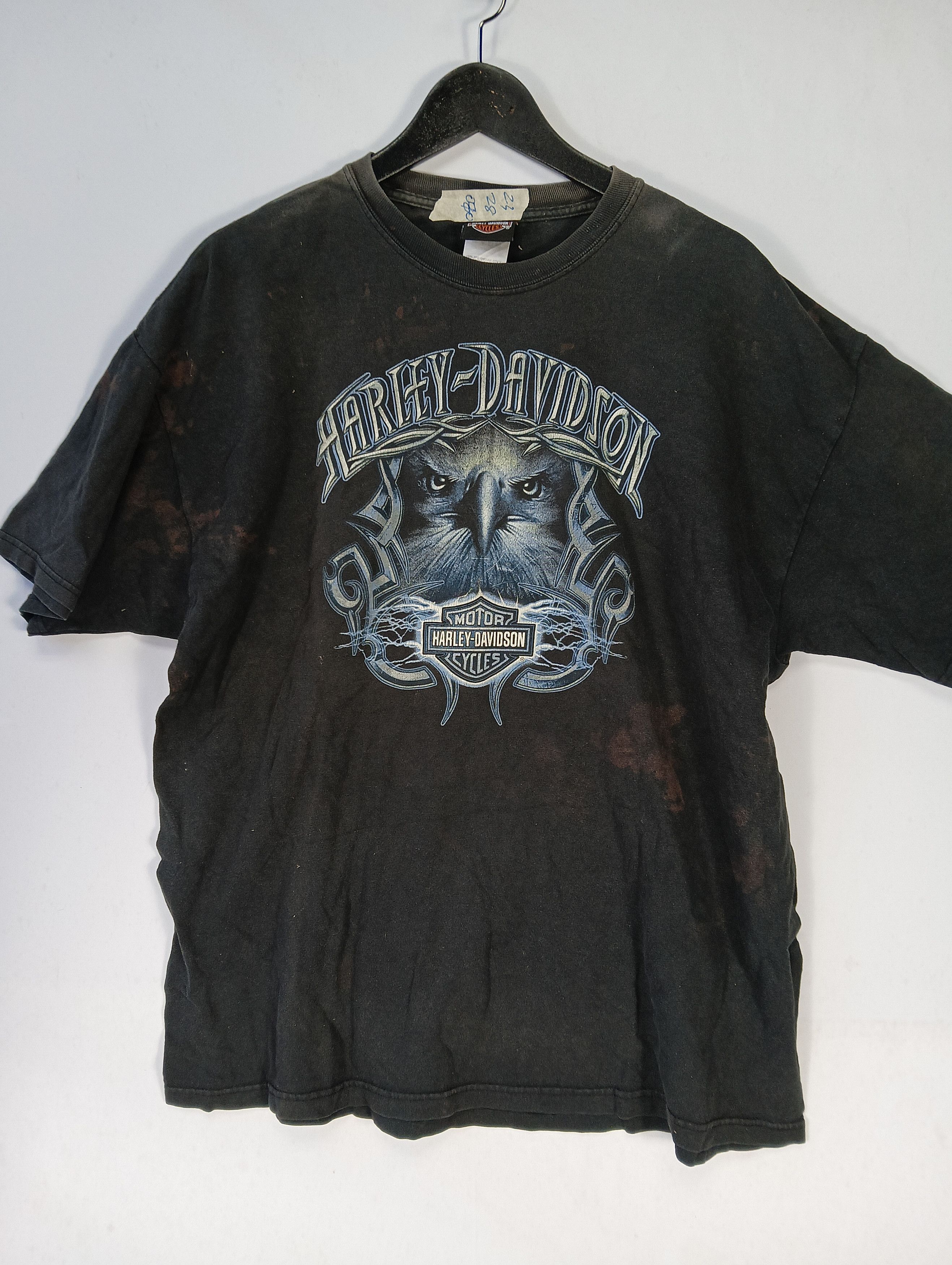 Harley Davidson vintage harley & davidson big logo tee distressed Size US XL / EU 56 / 4 - 1 Thumbnail