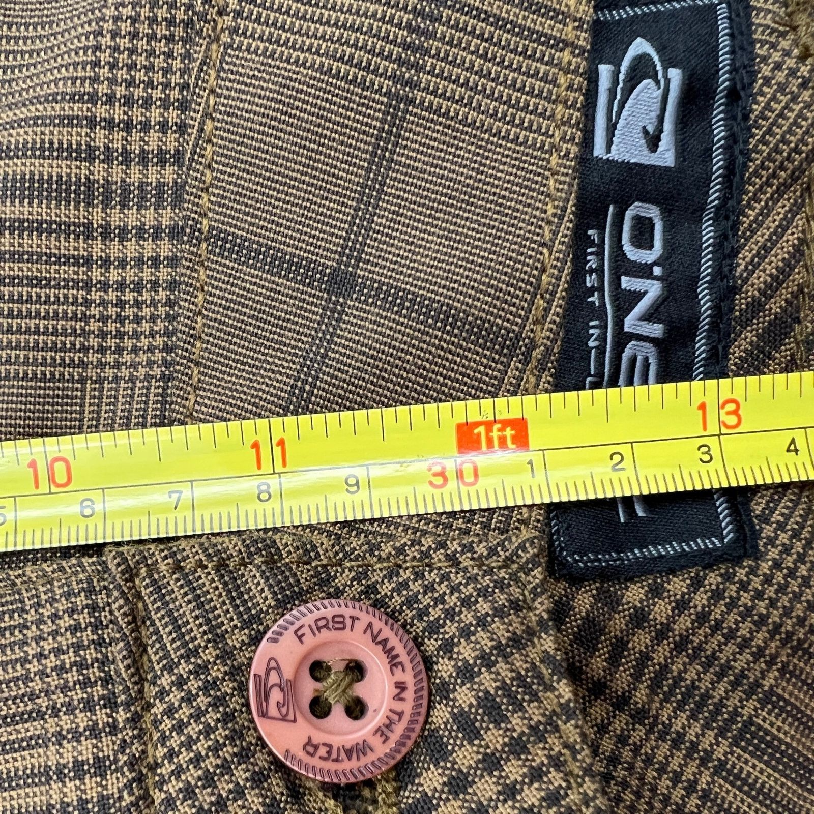 O'Neill × Vintage O'Neill Brown Paid Shorts Y2K Deadstock Size US 34 / EU 50 - 4 Thumbnail