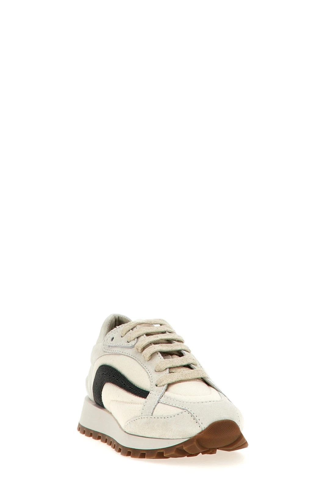 Brunello Cucinelli BRUNELLO CUCINELLI Beige Suede Sneakers New & Authentic Size US 6 / IT 36 - 2 Thumbnail