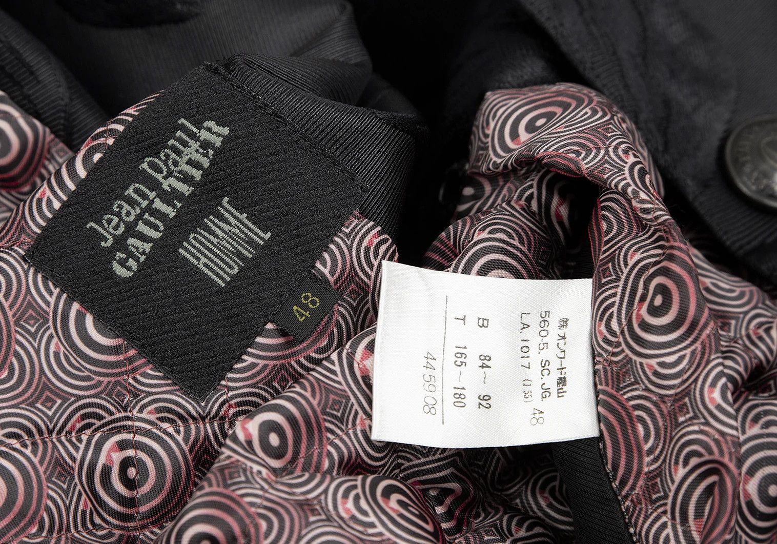 Jean Paul Gaultier Quilted Floral Jacquard Grograine Coat Black Size 48 Size US M / EU 48-50 / 2 - 19 Thumbnail