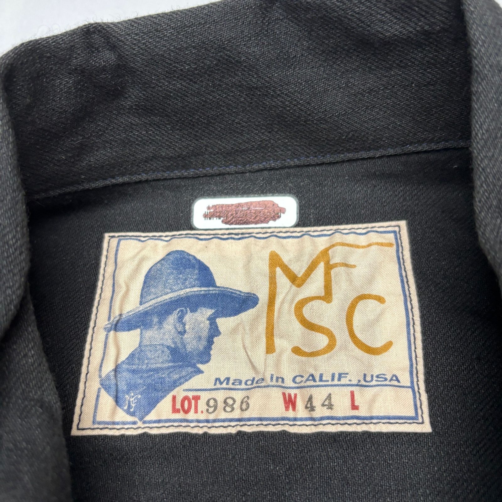 Mister Freedom × Sugar Cane Mister Freedom Sugar Cane Ranch Blouse Black Denim Jacket 44 Size US L / EU 52-54 / 3 - 4 Thumbnail