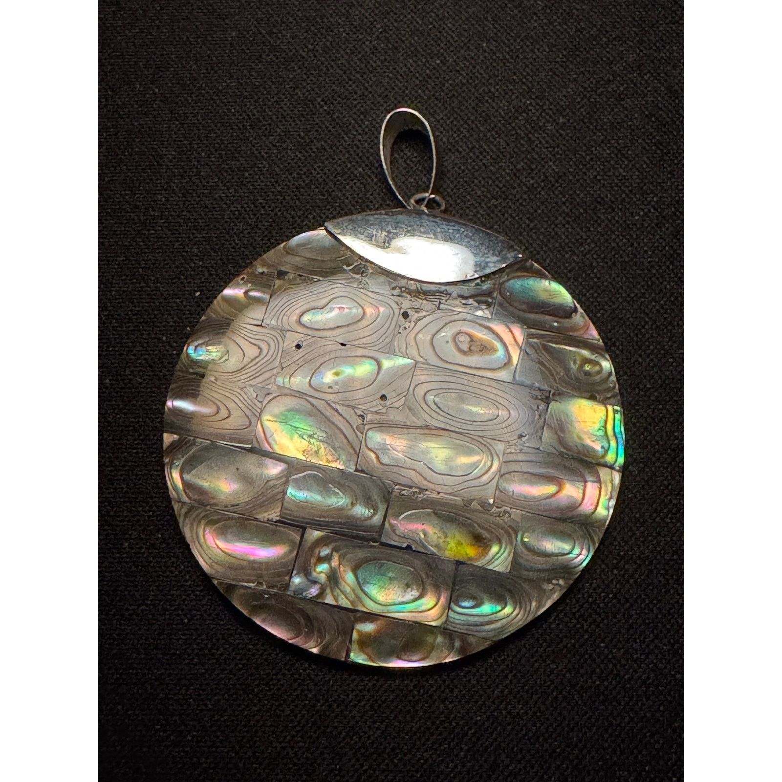 Other Vintage Abalone Large Circle Pendant Size ONE SIZE - 1 Thumbnail